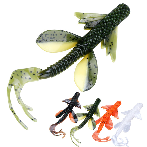 Fishing Lure 2pcs/lot Lifelike Soft Rubber Bait Saltwater/Freshwater