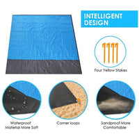 Beach Blanket Waterproof Portable