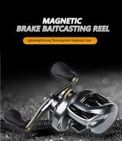 Fishing Reel 7.6:1/6.5:1 Gear Ratio Metal Spool Advanced Bait casting Magnetic Brake System