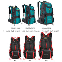 Backpack Hiking 40/50/60L Large Capacity Waterproof Unisex