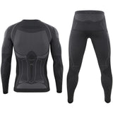 Thermal Underwear Sets Seamless Tight Outdoor Sports  Breathable Training Thermo Fleece Underwear Long Pant