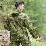 Jacket Men's Camouflage Waterproof tactical with Hood Working Clothing Outdoor