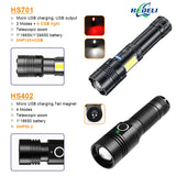 Flashlight Powerful Led High Power Torch light Rechargeable Tactical flashlight USB Camping Lamp