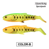 Fishing Lure Swimbait 65mm/85mm/105mm(4.2in)/120mm(4.8in) Freshwater/Saltwater 4pcs 3g/6.5cm 4pcs 6.2g/8.5cm 3pcs 11g/10.5cm 2pcs 18.4g/12cm