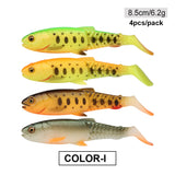 Fishing Lure Swimbait 65mm/85mm/105mm(4.2in)/120mm(4.8in) Freshwater/Saltwater 4pcs 3g/6.5cm 4pcs 6.2g/8.5cm 3pcs 11g/10.5cm 2pcs 18.4g/12cm