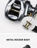 Fishing Reel 7.6:1/6.5:1 Gear Ratio Metal Spool Advanced Bait casting Magnetic Brake System