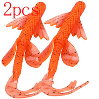 Fishing Lure 2pcs/lot Lifelike Soft Rubber Bait Saltwater/Freshwater