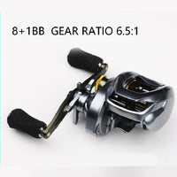 Fishing Reel 7.6:1/6.5:1 Gear Ratio Metal Spool Advanced Bait casting Magnetic Brake System