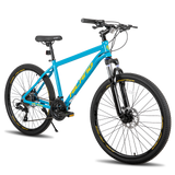 Mountain Bike Hiland 26/27.5 inch ; 24 Speeds Shimano Drive Train, Lock Out Suspension Fork, Aluminum Frame with Disc Brake Men/Women