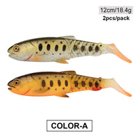 Fishing Lure Swimbait 65mm/85mm/105mm(4.2in)/120mm(4.8in) Freshwater/Saltwater 4pcs 3g/6.5cm 4pcs 6.2g/8.5cm 3pcs 11g/10.5cm 2pcs 18.4g/12cm