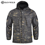 Jacket Men's Camouflage Waterproof tactical with Hood Working Clothing Outdoor