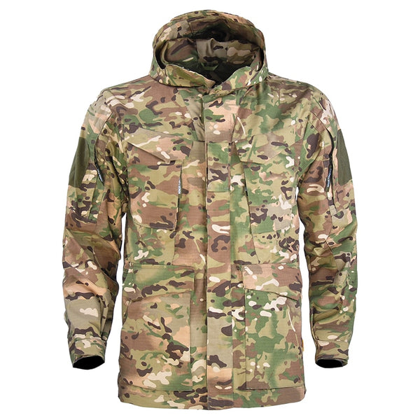 Jacket Men's Camouflage Waterproof tactical with Hood Working Clothing Outdoor