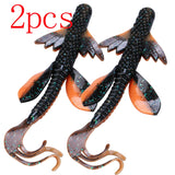 Fishing Lure 2pcs/lot Lifelike Soft Rubber Bait Saltwater/Freshwater