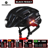 Bike Helmet ROCKBROS Bicycle Light Helmet Waterproof USB Charge Cycling Helmet