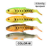 Fishing Lure Swimbait 65mm/85mm/105mm(4.2in)/120mm(4.8in) Freshwater/Saltwater 4pcs 3g/6.5cm 4pcs 6.2g/8.5cm 3pcs 11g/10.5cm 2pcs 18.4g/12cm